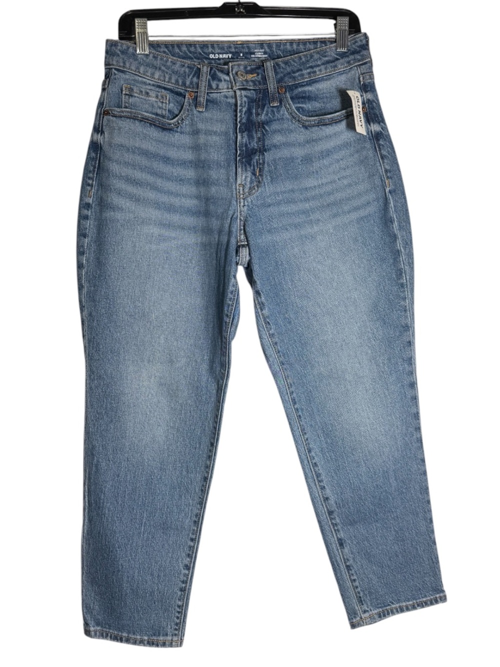 Old Navy High Rise Curvy OG Straight Jeans Secret Smooth Pockets Blue Sz 8P NWT